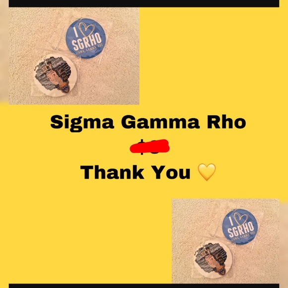 Sigma Gamma RHO earrings - Picture 2 of 2